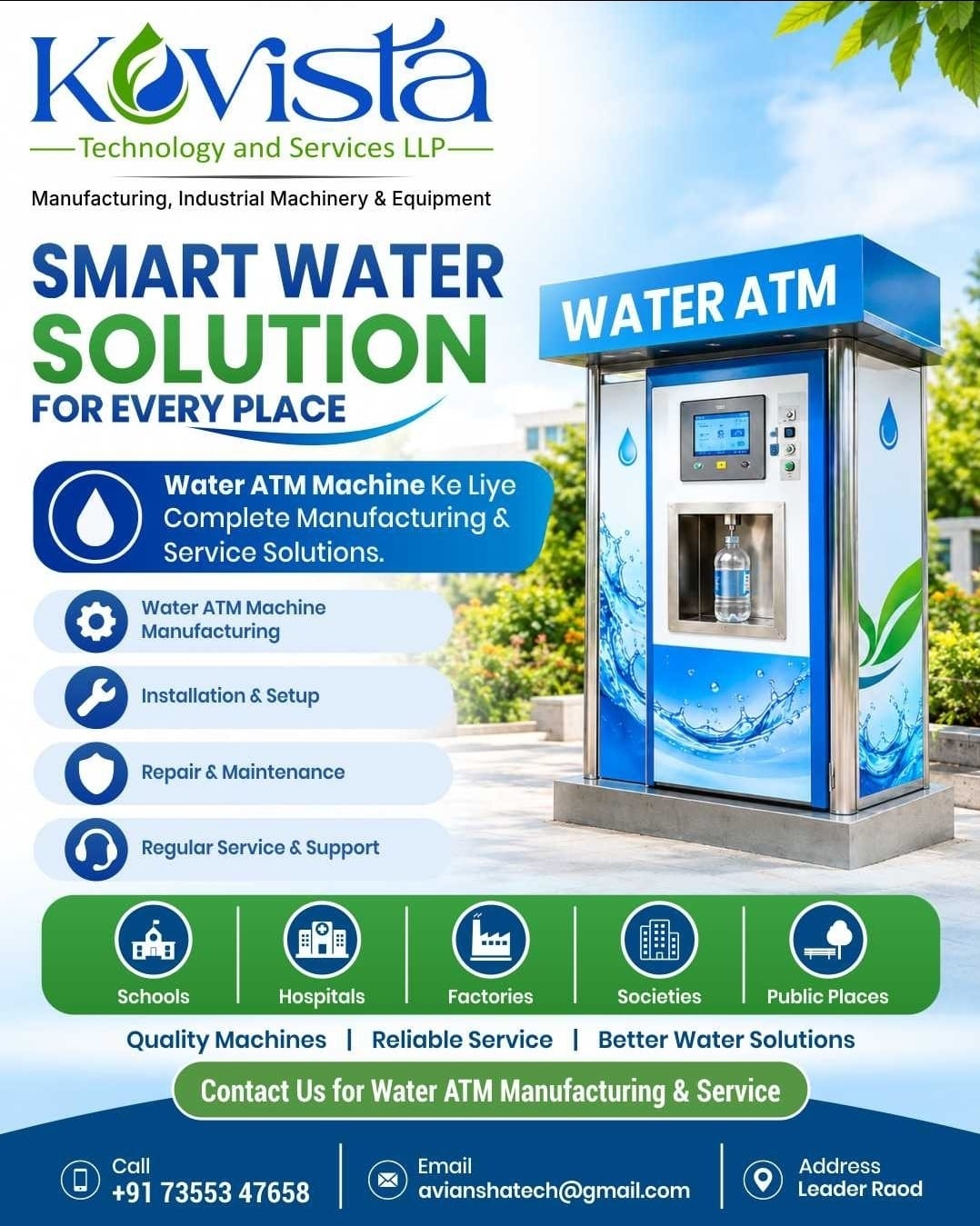 Kovista Smart Water ATM Machine